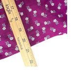 Loft Off The Shoulder Ruffle Top Purple Floral Linen Blend Size M BOHO Chic NEW Photo 8