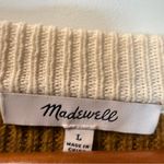 Madewell  Crewneck Knit MulticolorStripe Sweater Oversize Neutral Casual Pocket L Photo 2