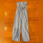 Vineyard Vines Blue Seersucker Strapless Jumpsuit – Size 0 Photo 4