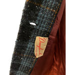 Vintage 60's Donnybrook Original Pea Coat Suit Set Jacket Skirt Wool Size Small Blue Photo 6