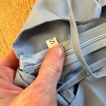 Allyson Front Slit Sleeveless Midi Dress in Blue & White Photo 2