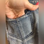 Women’s unbranded straight leg cargo jeans size 26x29 Blue Photo 8