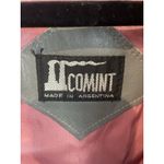 COMINT Genuine Leather Jacket Made in Argentina Size 9/10 Gray Vintage 1980s Photo 5