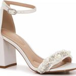 Kelly & Katie Women's Drema Satin Heels with Ankle Strap  Photo 0