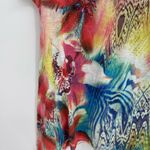 Chico's  polyester multicolor floral short sleeve tropical blouse size small Photo 5