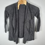 Barefoot Dreams CozyChic Lite Charcoal Gray Island Wrap Cardigan Size S/M Photo 0