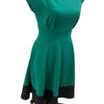 Kate Spade  Women's Fiorella Fit & Flare Dress Green Ponte Cap Sleeve Photo 3