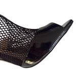 Isola EUC  Leather Bevin Mesh Heels Black Patent Size 7.5 Photo 4
