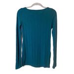 Anthropologie Blue Green Teal Long Sleeve Crew Neck Sweater Size XXS Photo 3