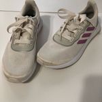 Adidas ‎ QT Racer Sport Women's Size 7 Cream Purple Running Shoes Art FY5679 Photo 11