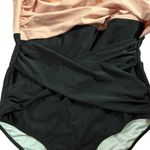 NWD Peach & Black Ruched One Piece Tummy Control Slimming One Piece Swimsuit XL Photo 5