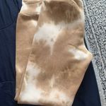 XS Sweatpants Tie Dye Beige Tan Photo 2