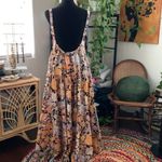 Free People Park Slope Dark Combo Floral Open Back Oversized Maxi Dress Photo 1