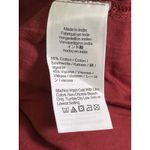 Madewell  XL Oversized Popover Blouse Red Cotton Viscose Long Sleeve NWT $88 Photo 5