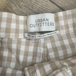 Urban Outfitters Tan White Gingham Pants Photo 1