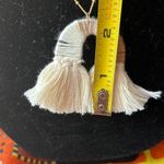 Source Unknown 20” Boho Inspired Gold Tone Necklace Earth Tone Pendant & Matching Earrings- NEW Photo 6