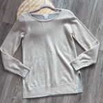 Club Monaco Club‎ Monaco beige & gray colorblock cashmere sweater Photo 0