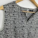 Kate Spade Saturday Vase Tea Cup 100% Cotton Blouse Women's Size Medium Large Black Photo 4