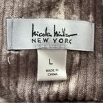 Nicole Miller New York Ribbed Hoodie Tie-Dye Lounge Top Mauve Taupe Size L Photo 2