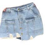 Raga  x MIXOLOGY Asymmetrical Denim Jean Skort Size Large New with Tag Photo 1