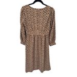 J.Crew Mob Wife Button Front Dress Womens size 2 Leopard Print Polyester NEW Photo 6