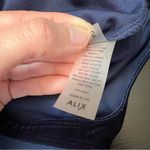 ✨ Alix Nyc Midnight Blue Velvet Asymmetric Mockneck Thong Carmine Bodysuit Small Blue Photo 10