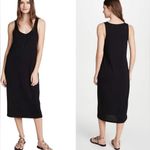 Z Supply Meridian Black Button Casual Midi Dress Size Med Photo 1