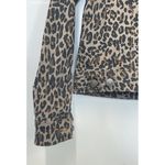 Nine West Womens Jacket Brown Animal Print Button Up Casual Long Sleeves -Size S Photo 4