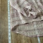 Urban Outfitters  Sheer Button down blouse small ikat style print‎ cream & purple Photo 4