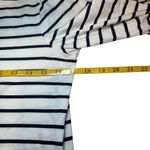 Lilly Pulitzer Preston Top White Bright Navy Stripe 3/4 Sleeve Ties Small Photo 7
