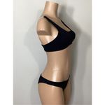 Seafolly New.  3 snap black scoop bikini set. Size USA 6. Retails $174 Photo 3