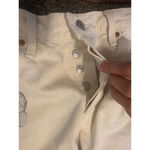 Levi's 501 White High Rise Straight Leg Butterfly Jeans Size 28 Photo 5