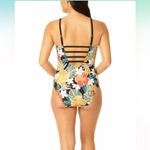 Hurley  Caribbean Dreamin Black Tropical One Piece Swimsuit NWT XS Style 1603047 Photo 1