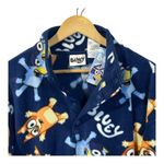 Bluey Fleece Quarter Snap Navy Blue Sweatshirt Print Women Size Medium NWT Blue Photo 1