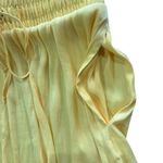 Vera Wang Simply Vera Women Midi Skirt Bright Yellow Asymmetrical Tropical Island Boho Photo 2