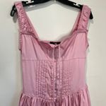 Forever 21 Pink Milkmaid Mini Dress M NWT Corset Lace Trim Coquette Barbiecore Photo 5
