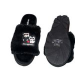 Karl Lagerfeld NEW  Paris Lucile Karl & Choupette Faux Fur Slipper Black Comfort Photo 1