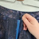 Aratta Silent Journey Womens Blue Sequin Embroidered Wide Photo 4