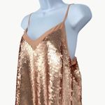 Moulinette Soeurs NWT Anthropologie  Women's Sequin Cami Tank Top Sz 8, Rose Gold Photo 6