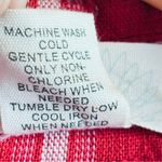 Blu Dahlia Button Front Dress Red orange white Striped in size L Size L Photo 4