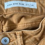 Anthropologie Pilcro Women's Bermuda Shorts High Rise Slim Cutoff Burnt Orange Size 26 Photo 4