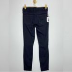 MOTHER NWT Looker Ankle Frey Distressed Black 5 Pocket Denim Jeans Size 24 Gray Photo 2