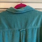 Vintage 90's Wide Wale Corduroy Shacket Shirt Jacket Chore Coat Sz 1X Blue Plus Photo 6
