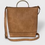 Universal Threads Universal Thread Crossbody Bucket Bag with Metal Handles Vegan Leather Bohemian Photo 0