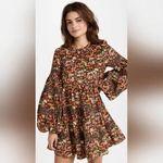 BYTIMO Baby Cord Shift Dress In Winterfield Bohemian Cottagecorecore‎ Size XS Brown Photo 5