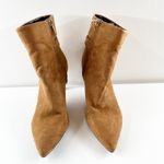 Calvin Klein Suede Pointed Toe Ankle Boots Booties Brown 7.5 Photo 5