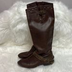 Dolce Vita Deluxe Brand Brown Leather Boots Sz 8 Bin 21 Photo 1