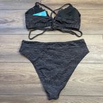 Cupshe Floral Scalloped Top Bikini Set High Waist Bottoms Womens Size Large NEW Photo 3