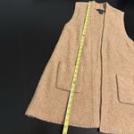 Tahari  wool blend tan Sleeveless Knit Vest with Pockets Photo 1