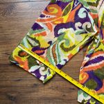 ZARA  Women’s Multicolor Boho Pajama Style Sheer Button Down Blouse Size Large Photo 7